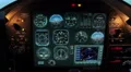 Smoke filling cockpit, fire alarm system activated, aircraft engine failure HD Footage