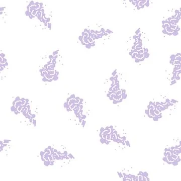Smoke fire glyph seamless pattern Stock Illustration