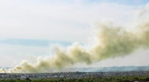 Smoke from fire Stock Photos