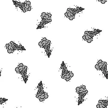 Smoke fire vector seamless pattern 스톡 일러스트