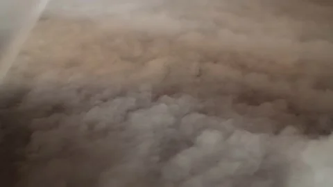 Smoke on the floor from the smoke machine Stock Footage 180517621