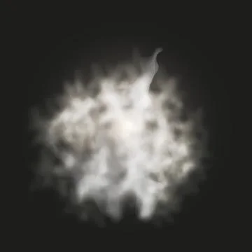 Smoke, fog on dark background illustration. Vector abstraction for design. Stock Illustration