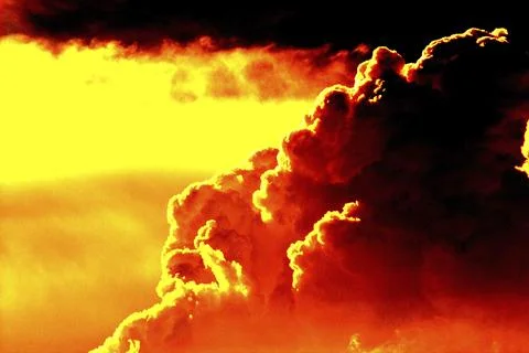 Smoke from a forest fire, made with computer Fotos de archivo