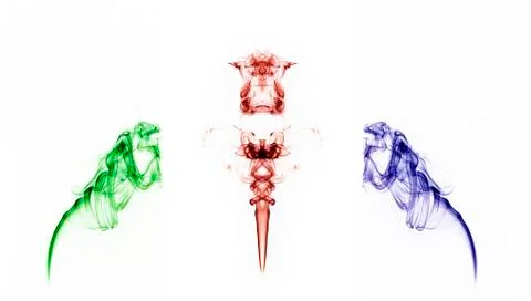 Smoke forms Stock Photos