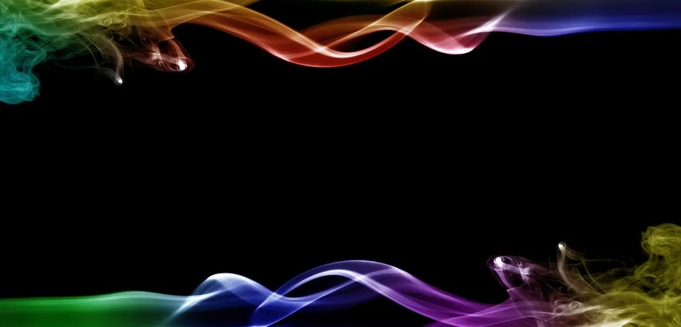 Smoke frame pattern, texture, background Stock Photos