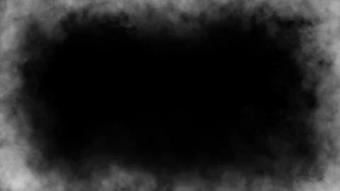 Smoke frame white flame . Border fog mist texture effect for film , text or.. Stock Illustration