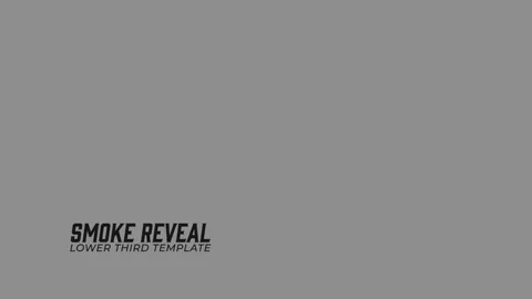 Smoke Fx Reveal Lower Third Stock After Effects