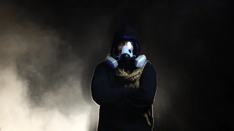 The smoke generated by toxic substances is harmful to human beings Stock-Footage 221083073