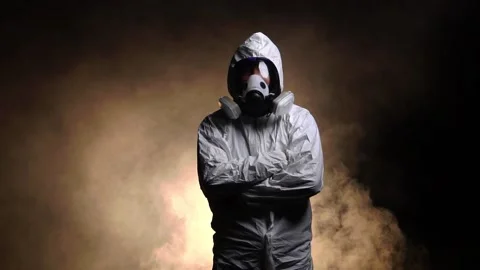 The smoke generated by toxic substances is harmful to human beings Stock-Footage 221083148