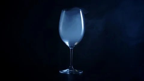 Smoke in the glass on black background. Stock Footage 101951393