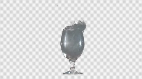 A smoke in the glass with transparent (alpha) background Stock Footage 240907689