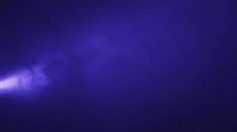 Smoke going through blue light Stock Footage 62281696