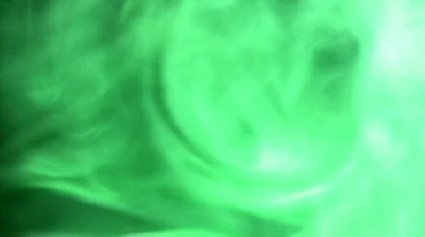 Smoke Green 02 Loop Stock Footage