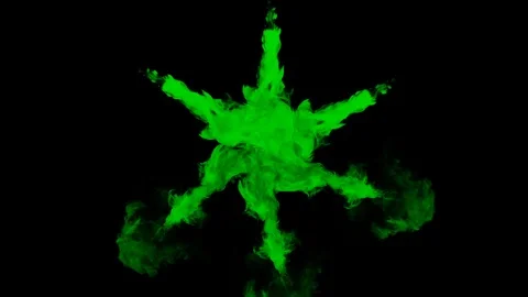 Smoke Green 1018 Stock Footage 86165761