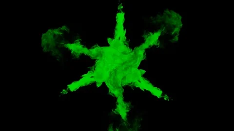 Smoke Green 1019 Stock Footage 86165763