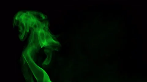 Smoke green Stock Footage 46595989