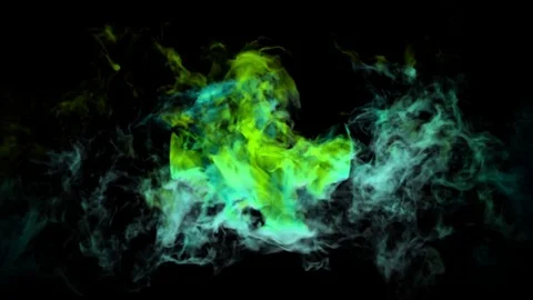 Smoke green plus light blue Stock Footage 78691340