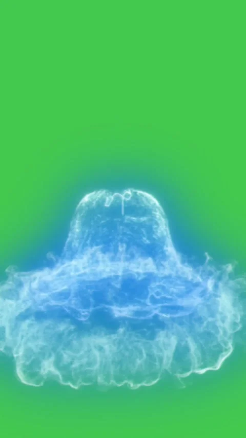 Smoke Green Screen Vertical Chromakey Blue Fog Видео 346500740