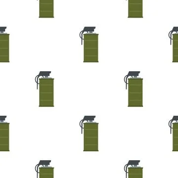 Smoke grenade pattern seamless Stock Illustration