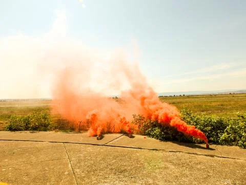 Smoke Grenade 스톡 사진