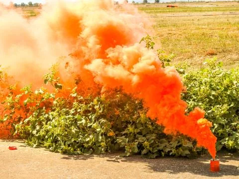 Smoke Grenade 스톡 사진