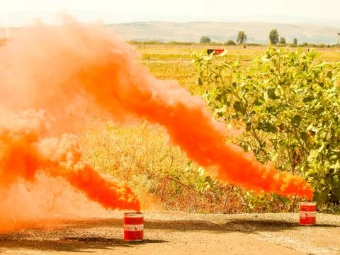 Smoke Grenade 스톡 사진