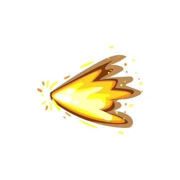 Smoke gun flash cartoon vector illustration Stockillustratie