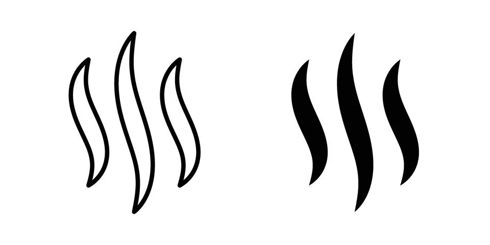 Smoke icon Illustration set. Vector Eps10 for apps Stock Illustration