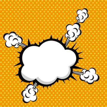 Smoke icon over dotted background vector illustration .. Stock-Illustration