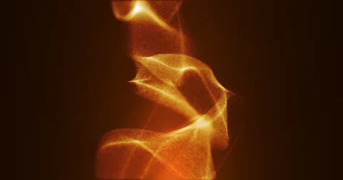 Smoke illuminated by a fire Stock Footage 310040019