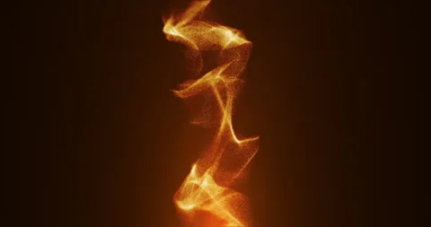 Smoke illuminated by a fire Stock Footage 310803078