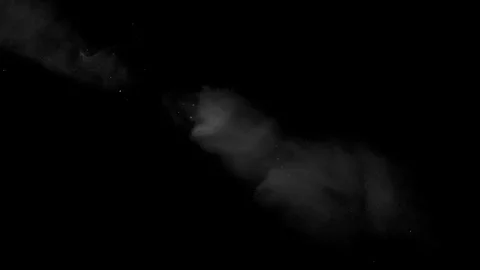 Smoke illuminated by a ray of light Stock Footage 100443581