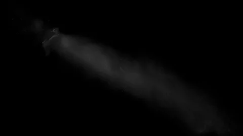 Smoke illuminated by a ray of light Video stock 100443865