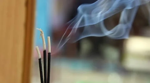 Smoke from a Incense sticks Stock Footage 65787748