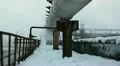 Smoke in an industrial area with pipelines HD Footage