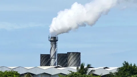 Smoke from industrial, pollution of environment. Stock Footage 72129767