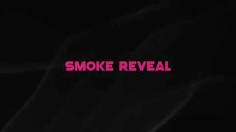 Smoke Intro Text or Logo Reveal Project File Stock After Effects