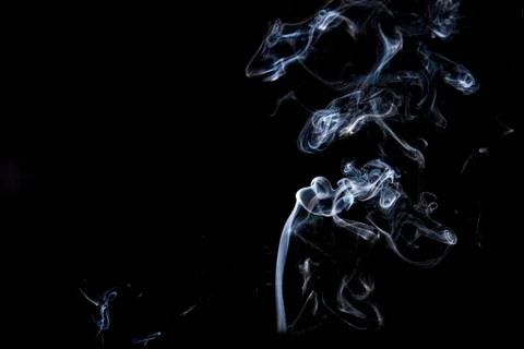 Smoke isolated on back background Stock Photos