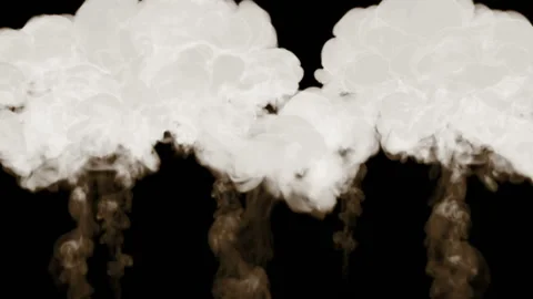 Smoke isolated on black background. 3d render of simulation of smoke. circular Stock Footage 99406229