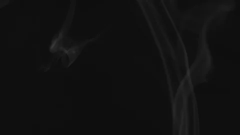 Smoke isolated on black background Video stock 109575370