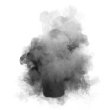 Smoke isolated on white background Stock Illustration