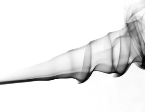 Smoke isolated on white Stock Photos