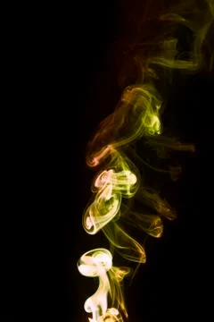 Smoke of joss stick Stock Photos