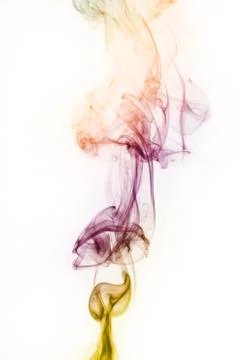 Smoke of joss stick Stock Photos