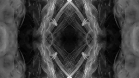 Smoke Kaleidoscope Slow Motion Loop Stock Footage 80923592