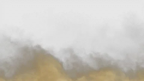 Smoke Large 03 Loop Sand HD Stock Footage 312512628