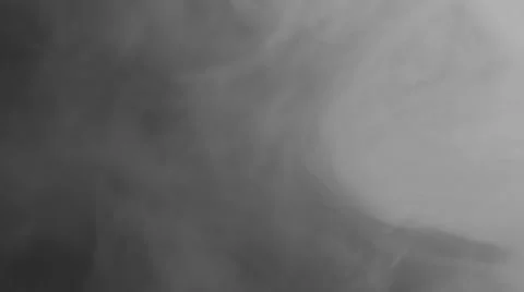 Smoke from the left side, floating in space on black background, slow motion Stock Footage 50909511