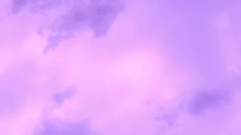 Smoke Lilac Dawn Cloudy Sky and Sun Aerial View, Time Lapse, Motion. Beautiful C Stock-Footage 330519400