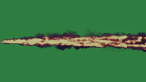 Smoke Looping On Green Screen Chroma Key Background Stock Footage 338014309