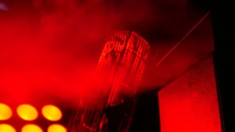 Smoke Machine on Backstage Stock Footage 81563601